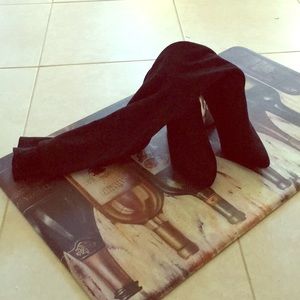 Charlotte Russe thigh high chunky heel boots